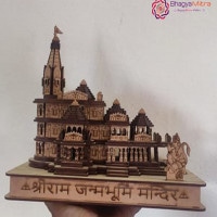Mini Shri Ram 3D Wooden Mandir